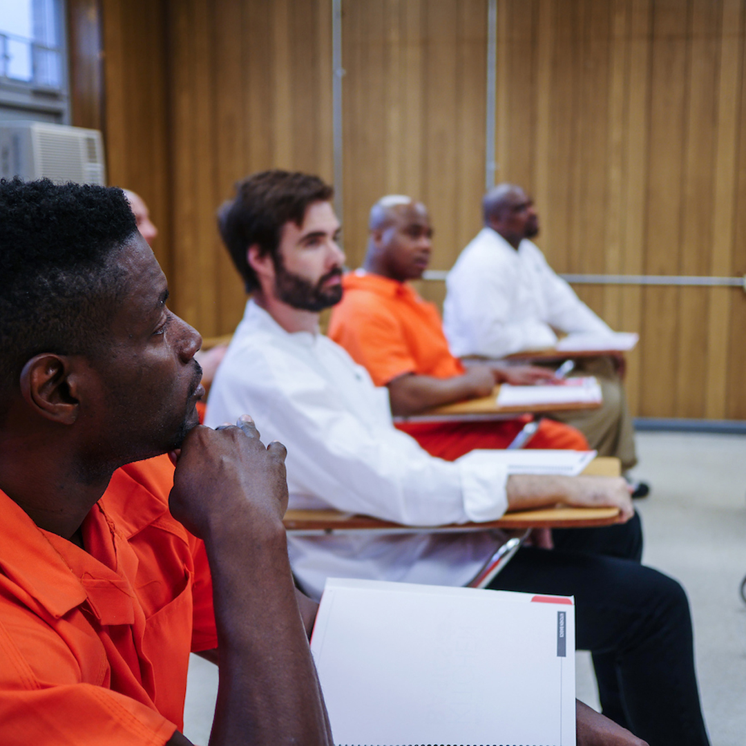 Workers in classroom